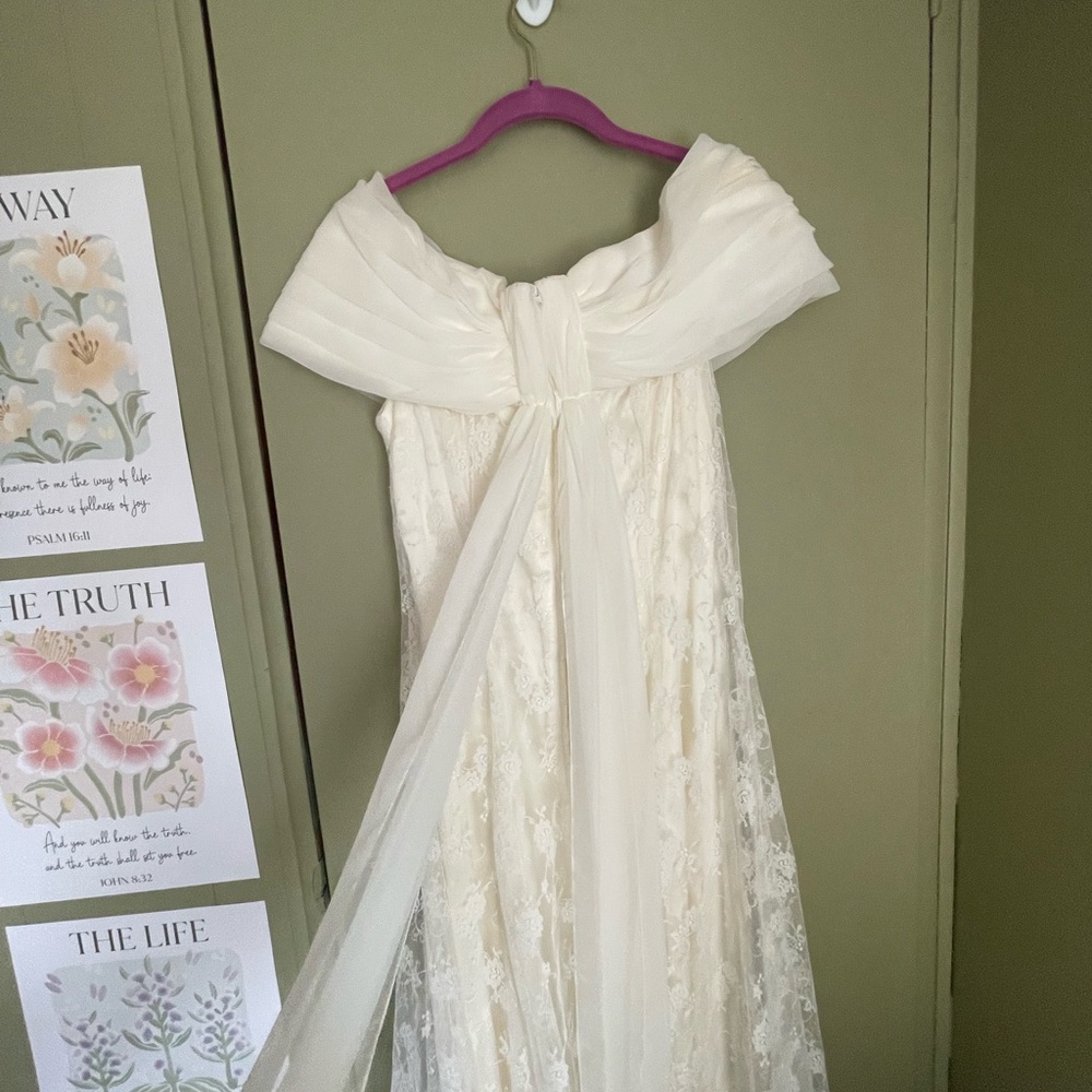 VTG Scott McClintock Lace Dress Sz 10 - Picture 5 of 12